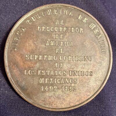 Medalla.1892.Mexico