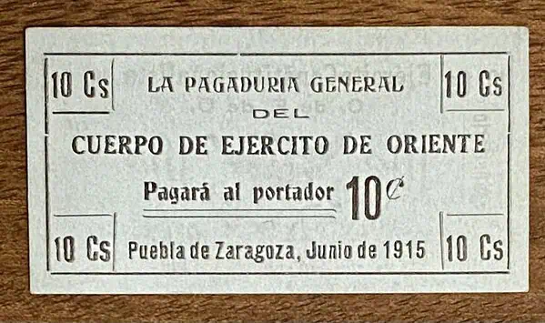 Puebla.10Cents.1915 - Image 2