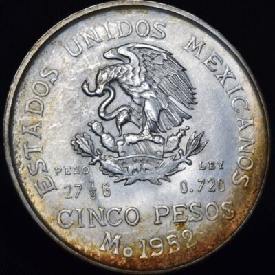 5 pesos Hidalgo 1952
