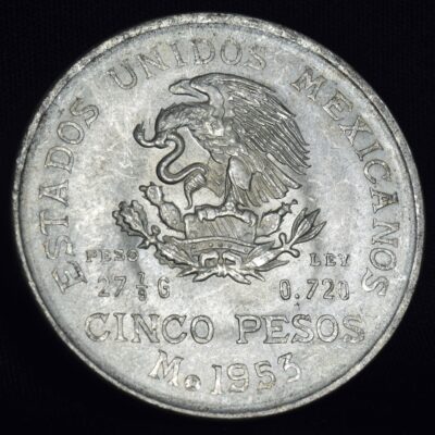 5 pesos Hidalgo 1953