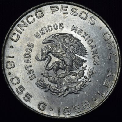 5 pesos Hidalgo 1956