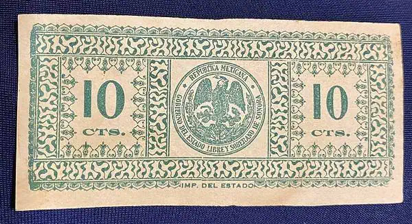Hermosillo.10Cents.1915 - Image 2