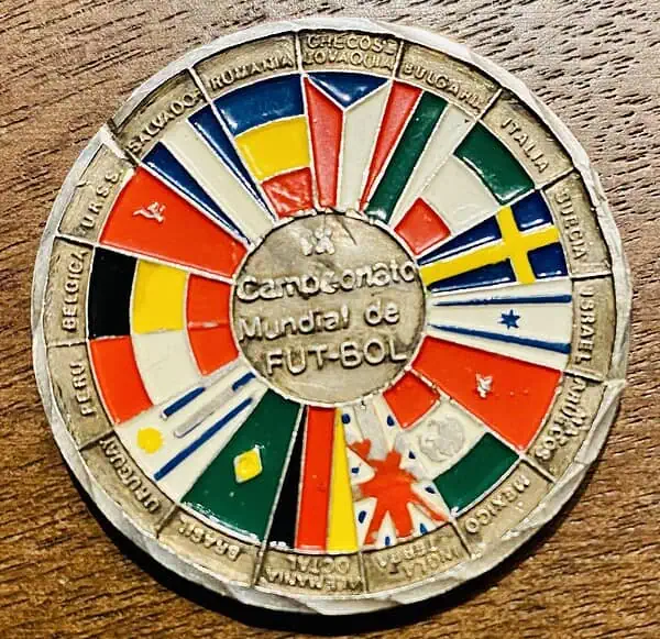 Medalla.Mundial de Fútbol.Mexico 1970
