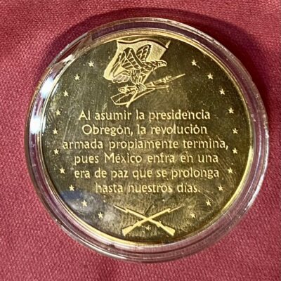 Mexico.Medalla.Alvaro Obregón