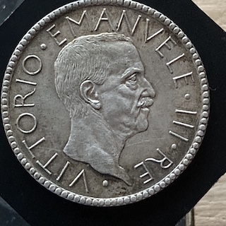 20 liras. Italia. 1927