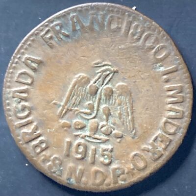 20 centavos. Oaxaca. 1915