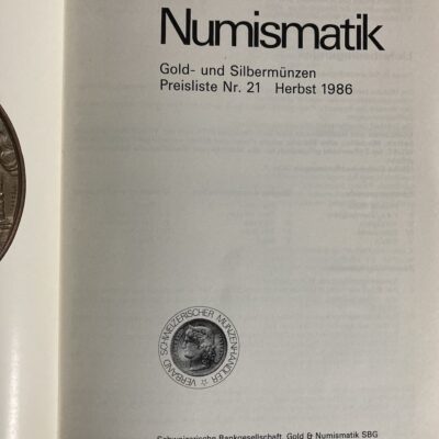 Catálogo con precios. Alemania.1986