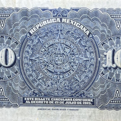 Mexico. 10 pesos. Infalsificables