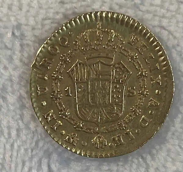 Mexico.1Escudo.1809.Fernando.VII - Image 2