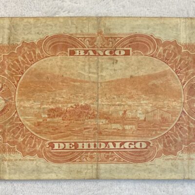 Banco de Hidalgo.5Pesos.1914.Firmado
