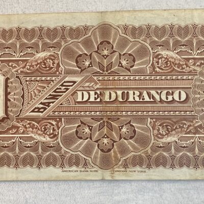 Banco de Durango.20Pesos.1914