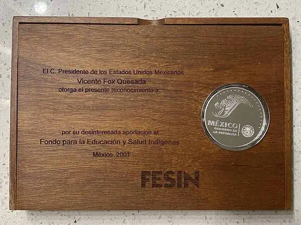 Set Medalla México VICENTE FOX 2001