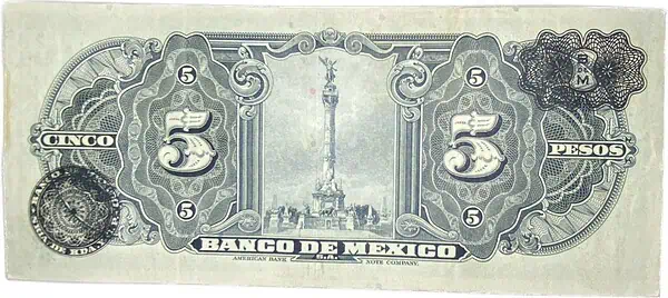Mexico. 5 pesos. 1943 - Image 2