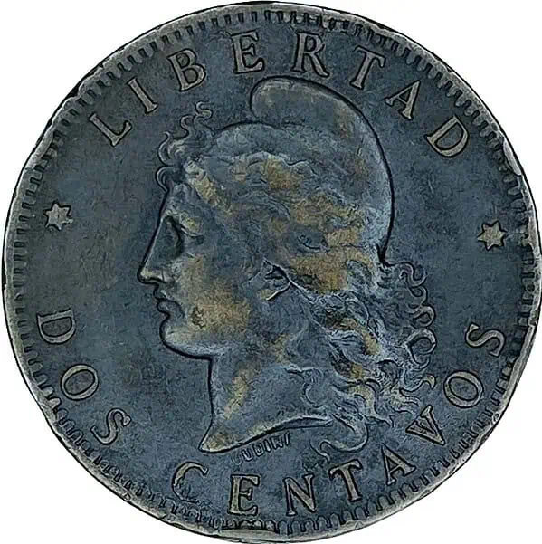 Argentina. 2 centavos. 1893