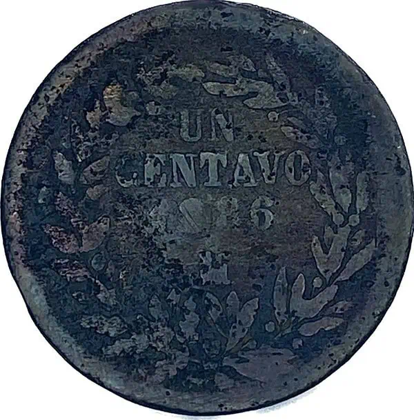 Mexico. 1 centavo. 1886