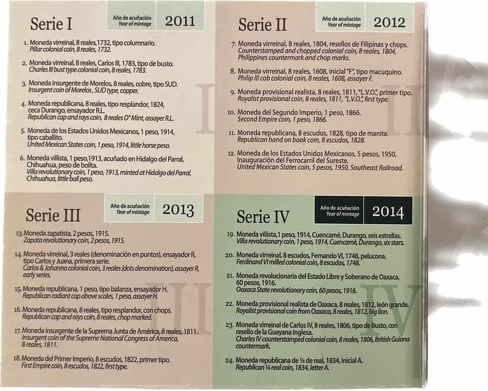 Mexico. Herencia numismática serie IV. 2014 – Cenumex