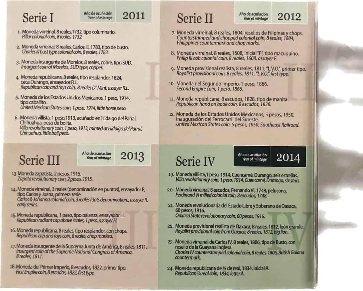 Mexico. Herencia numismática serie IV. 2014 - Image 3