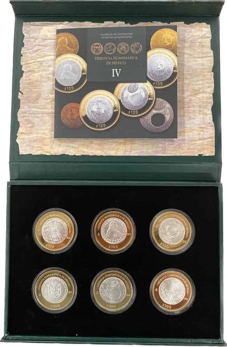 Mexico. Herencia numismática serie IV. 2014
