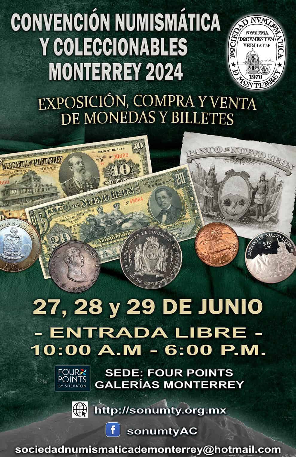 Convención numismática y coleccionables Monterrey 2024 – Cenumex