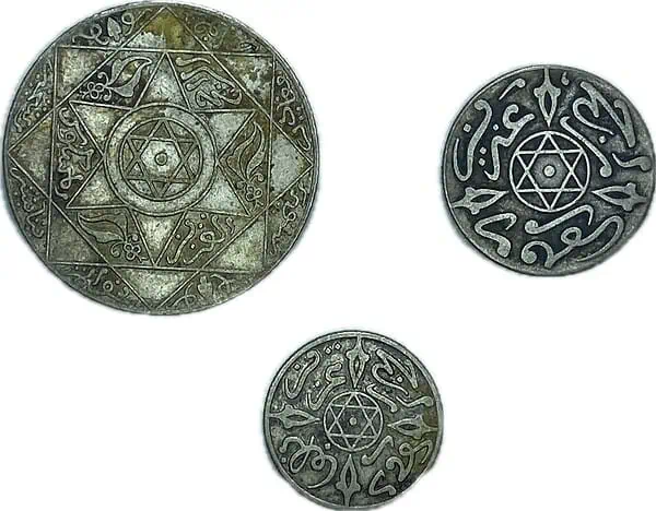Marruecos. medio, 1 y 5 dirhams.1899 - Image 2
