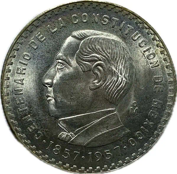 Mexico 5 pesos. 1957