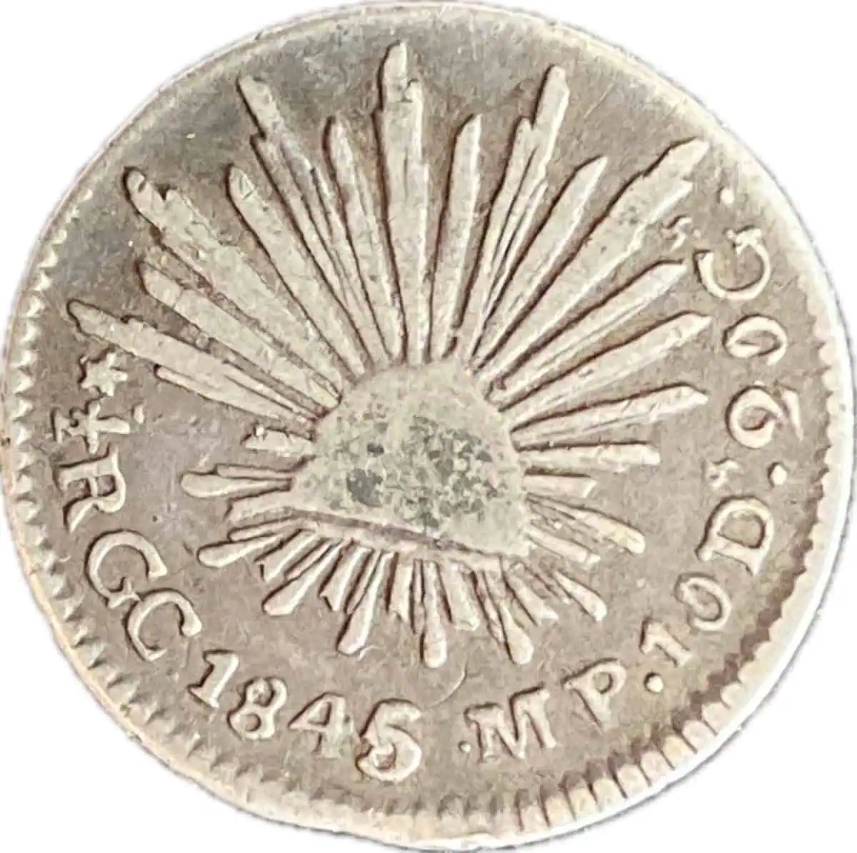 Mexico. medio real. 1845