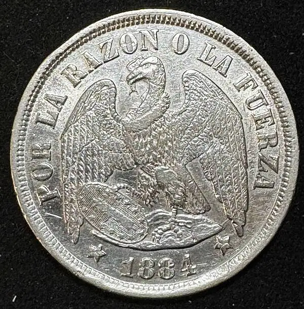 Chile 1 Peso de Plata 1884