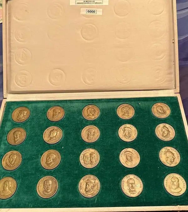 Colección de Medallas en bronce CONQUISTADORES ESPAÑOLES