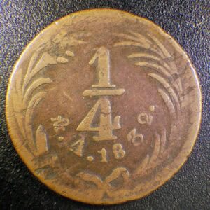 1/4 de Real 1832 Mo
