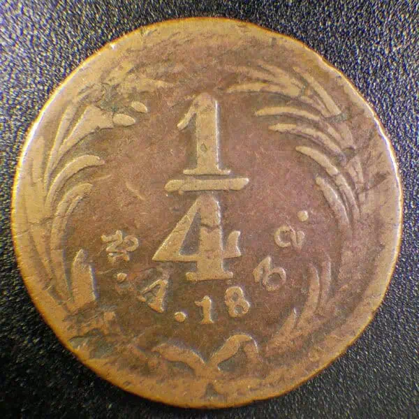 1/4 de Real 1832 Mo