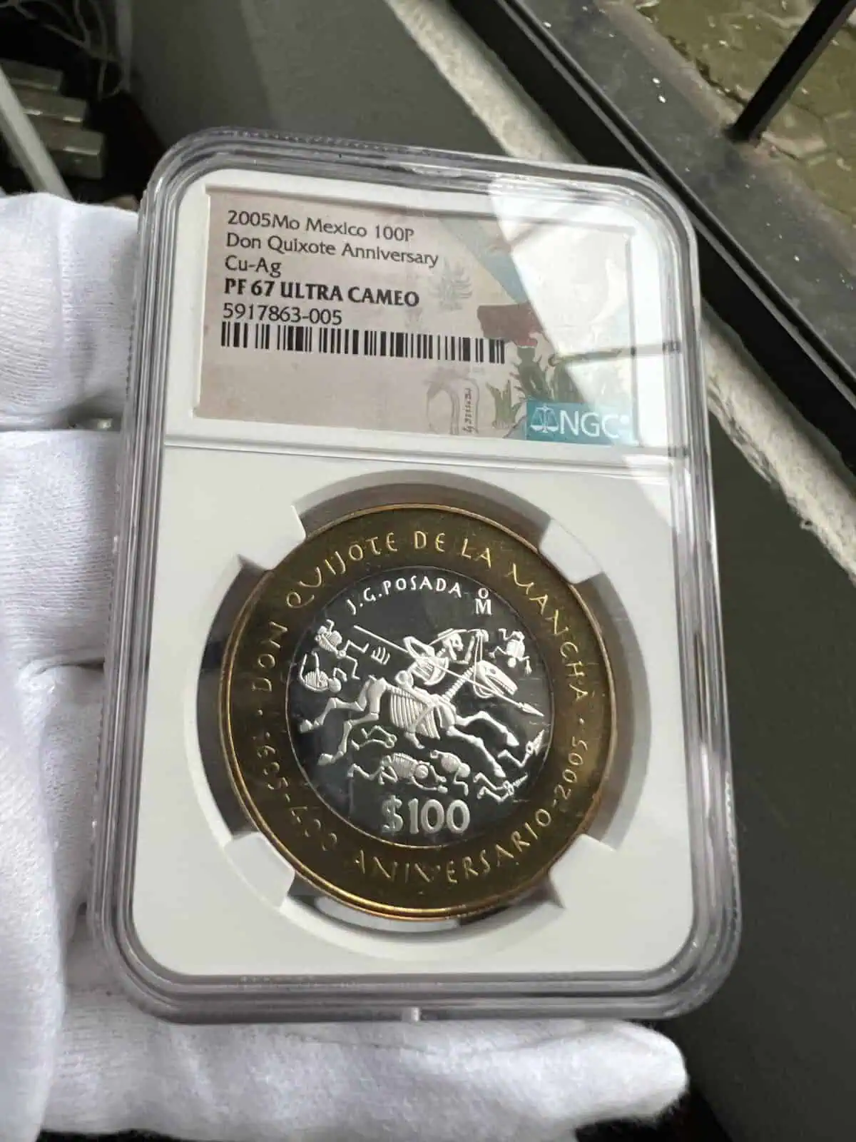 quijote de la mancha proof certificado pf67 ultracameo - Image 2