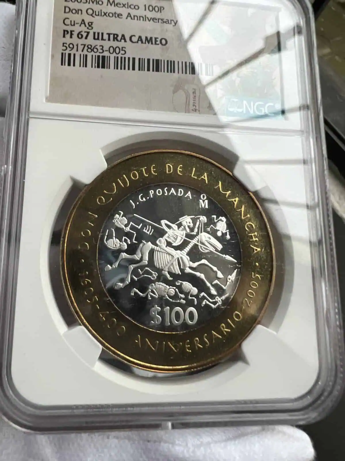 quijote de la mancha proof certificado pf67 ultracameo - Image 3