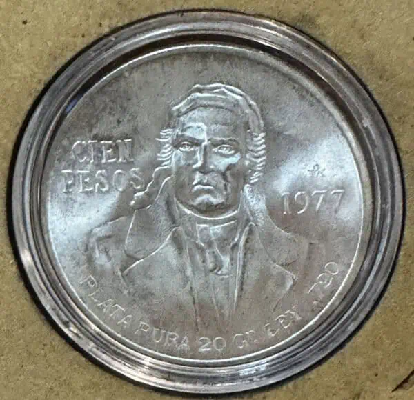 Set de 3 Monedas de 100 pesos de Morelos 1977 -1978 -1979 - Image 2