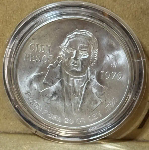 Set de 3 Monedas de 100 pesos de Morelos 1977 -1978 -1979 - Image 4