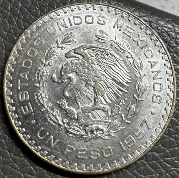 México 1 Peso Juárez 1957 - Image 2