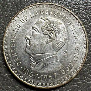 México 1 Peso Juárez 1957