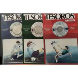 Set de 3 Monedas del Mundial de Fútbol México 86