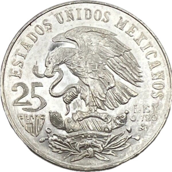 México 25 pesos 1968 Olímpica - Image 2