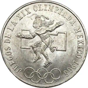 México 25 pesos 1968 Olímpica