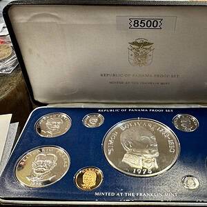 Set de 9 Monedas Panamá 1975