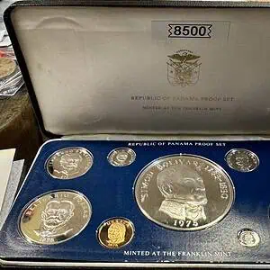 Set de 9 Monedas Panamá 1975