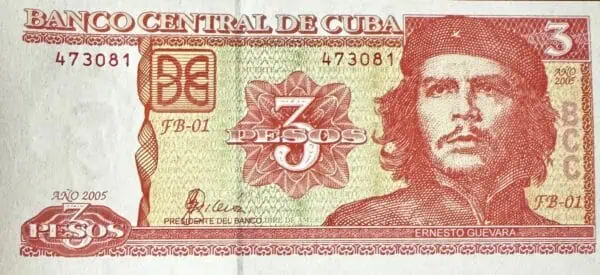 Cuba 3 pesos 2005