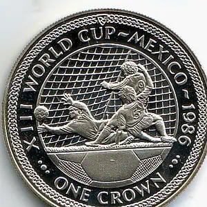 Isla de Man Territorio Reino Unido 1 Corona 1986