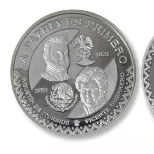 Medalla Bicentenario de la Independencia México 1821-2021