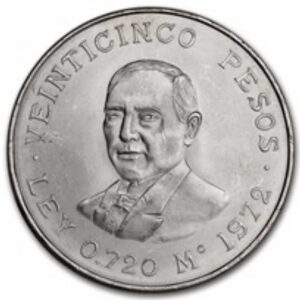 México 25 pesos 1972 Juarez
