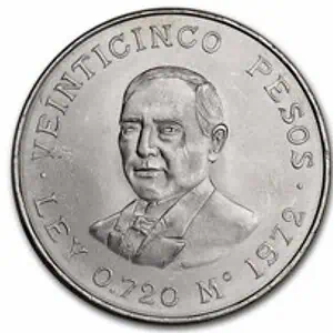 México 25 pesos 1972 Juarez