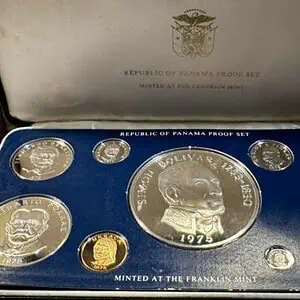 Set de 9 Monedas Panamá 1975