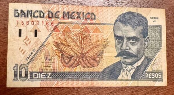 México 10 Pesos 1996 Emiliano Zapata