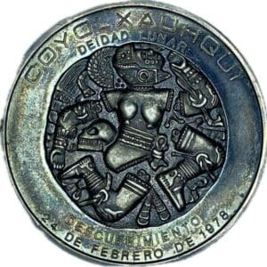 Mexico. Medalla Coyolxauhqui.1978
