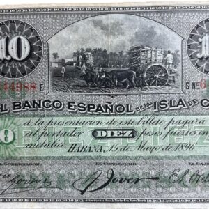 Cuba. Conjunto de billetes.1896